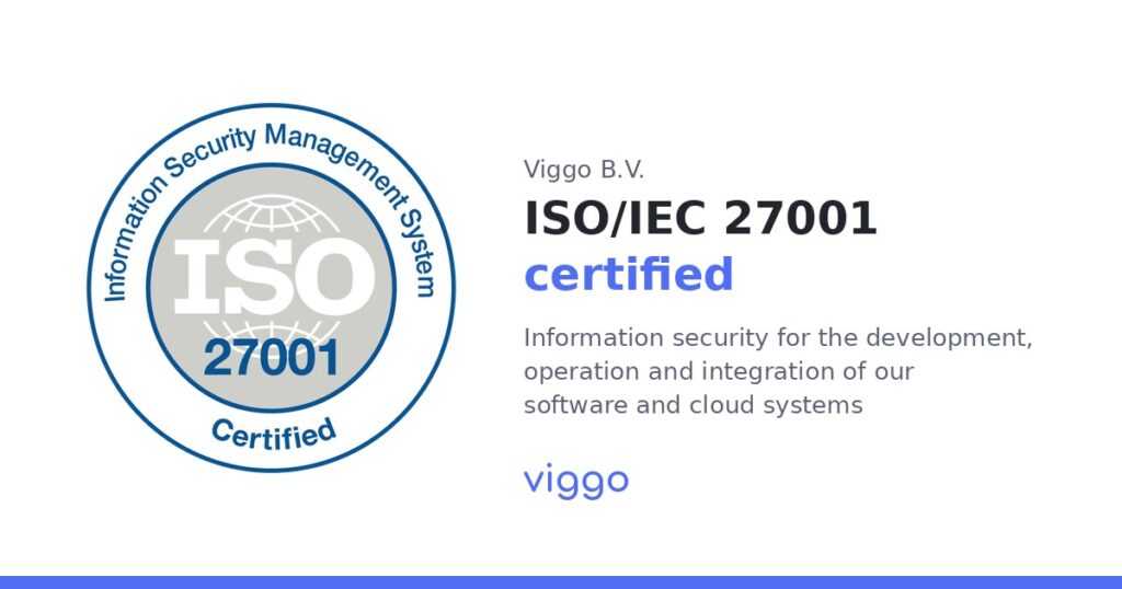 Viggo B.V. ISO/IEC 27001 certification